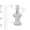 Thumbnail Image 2 of Solid Sterling Silver CZ Bubble Initial “I” Charm