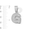 Thumbnail Image 2 of Solid Sterling Silver CZ Bubble Initial “G" Charm