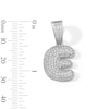 Thumbnail Image 2 of Solid Sterling Silver CZ Bubble Initial “E” Charm