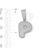 Thumbnail Image 2 of Solid Sterling Silver CZ Bubble Initial “P” Charm