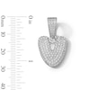 Thumbnail Image 2 of Solid Sterling Silver CZ Bubble Initial “V” Charm
