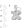 Thumbnail Image 2 of Solid Sterling Silver CZ Bubble Initial “X” Charm