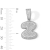 Thumbnail Image 2 of Solid Sterling Silver CZ Bubble Initial “Z” Charm
