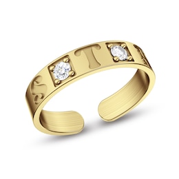 1/10 CT. T.W. Lab-Grown Diamond Monogram Ring