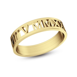 Customized Roman Numeral Date Ring
