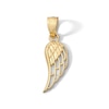 Thumbnail Image 1 of 10K Solid Gold Wing Necklace Charm