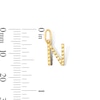 Thumbnail Image 2 of 10K Solid Gold Mini Initial “N” Necklace Charm