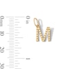 Thumbnail Image 2 of 10K Solid Gold Mini Initial “M” Necklace Charm