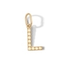 Thumbnail Image 1 of 10K Solid Gold Mini Initial “L” Necklace Charm