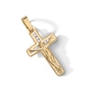 Thumbnail Image 2 of 10K Semi-Solid Gold CZ Mini Crucifix Cross Charm