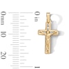 Thumbnail Image 3 of 10K Semi-Solid Gold CZ Mini Crucifix Cross Charm