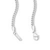 Thumbnail Image 2 of White Ion Plated 3mm Cuban Curb Chain with CZ - 18"