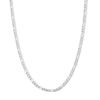 Thumbnail Image 1 of White Ion Plated 3mm Figaro Chain with CZ  - 18"