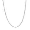Thumbnail Image 1 of White Ion-Plated 3mm Rope Chain with CZ - 18"