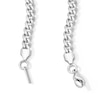 Thumbnail Image 2 of White Ion Plated 6mm Cuban Curb Chain with CZ - 18"