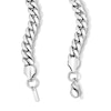 Thumbnail Image 2 of White Ion Plated 10mm Cuban Curb Chain with CZ - 24"