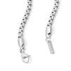 Thumbnail Image 2 of White Ion-Plated 4mm Box Chain with CZ - 20"