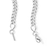 Thumbnail Image 2 of White Ion Plated 6mm Cuban Curb Chain with CZ - 22"