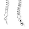 Thumbnail Image 2 of White Ion Plated 6mm Cuban Curb Chain with CZ - 20"