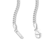 Thumbnail Image 2 of White Ion Plated 3mm Cuban Curb Chain with CZ - 20"