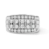 Thumbnail Image 1 of Sterling Silver 1 CT. T.W. Lab-Grown Diamond Multi-Row Band - Size 10