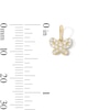 Thumbnail Image 2 of 10K Solid Gold CZ Mini Butterfly Charm