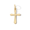 Thumbnail Image 1 of 10K Solid Gold Mini Cross Charm