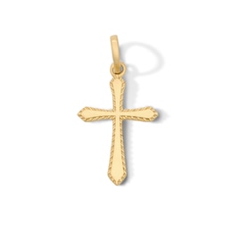 10K Solid Gold Mini Cross Charm