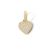 Thumbnail Image 1 of 10K Solid Gold CZ Mini Heart Cluster Charm