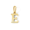 Thumbnail Image 1 of 10K Solid Gold CZ Mini Initial “E” Necklace Charm