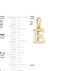 Thumbnail Image 2 of 10K Solid Gold CZ Mini Initial “E” Necklace Charm