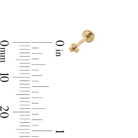 Yellow Ion-Plated CZ Stud and Hoop Set - 18G 3/8"