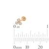 Thumbnail Image 2 of Yellow Ion-Plated Round CZ Trio Stud - 18G 5/16"