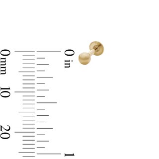 Yellow Ion-Plated Purple and Pink CZ Stud Set - 18G 5/16"