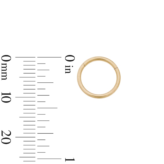 Yellow Ion-Plated CZ, Twist, and Polished Hoop Set - 16G 5/8"