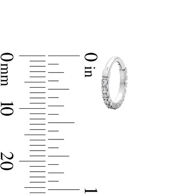 Semi-Solid Stainless Steel CZ Stud, Flower, and Hoop Set - 18G 5/16"