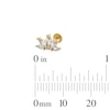 Thumbnail Image 4 of Yellow Ion-Plated CZ Stud Set - 18G 5/16"