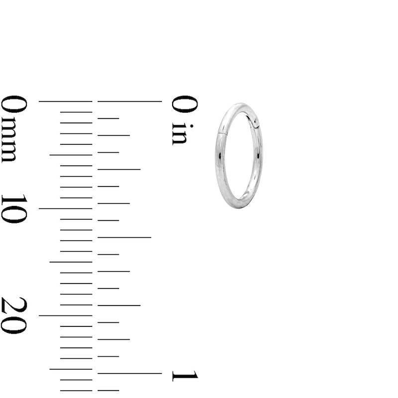 Main Image 4 of Semi-Solid Stainless Steel CZ Stud, Crawler, and Hoop Set - 18G 5/16"