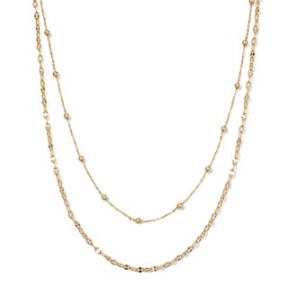 10K Gold Bonded Double Layer Chain - 16" + 2"