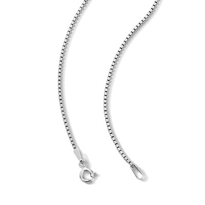 Solid Sterling Silver Box Chain - 22"