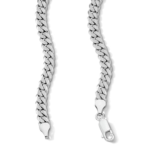 Solid Sterling Silver Cuban Curb Chain - 22"