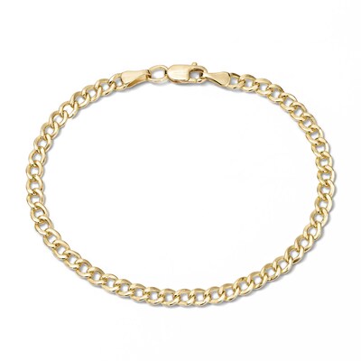 Child's 10K Gold Bonded 3.30mm Curb Chain Bracelet - 6"