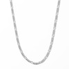 Thumbnail Image 1 of Solid Sterling Silver Diamond-Cut Figaro Chain - 18"