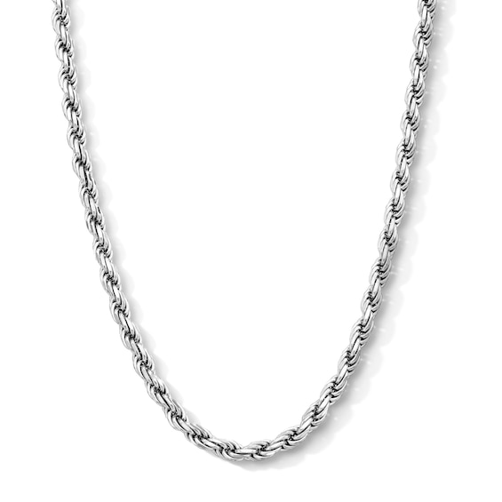 Solid Sterling Silver Rope Chain - 20"