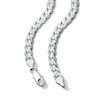 Thumbnail Image 2 of Solid Sterling Silver Flat Curb Chain - 22"