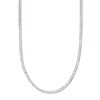Thumbnail Image 1 of Solid Sterling Silver Diamond-Cut Cuban Curb Chain - 26"