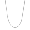 Solid Sterling Silver Diamond-Cut Curb Chain - 18"