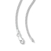 Solid Sterling Silver Diamond-Cut Curb Chain - 18"