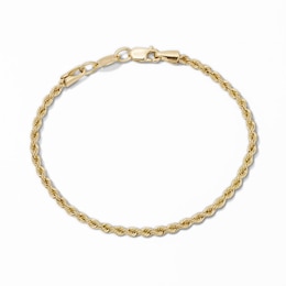 Child's 10K Gold Bonded 2.1mm Rope Chain Bracelet - 6"