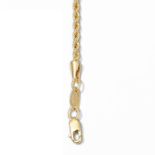 Child's 10K Gold Bonded 2.1mm Rope Chain Bracelet - 6"